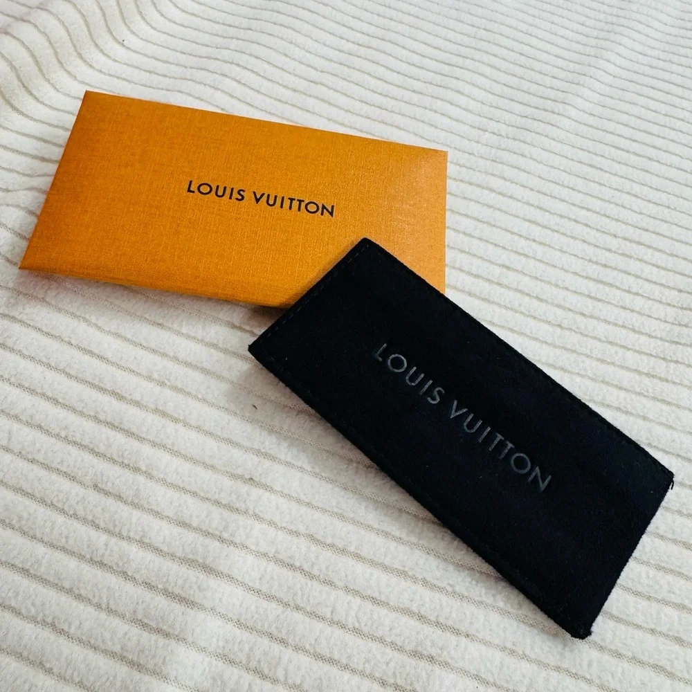 Louis Vuitton Black Suede like Lipstick Holder Sleeve New